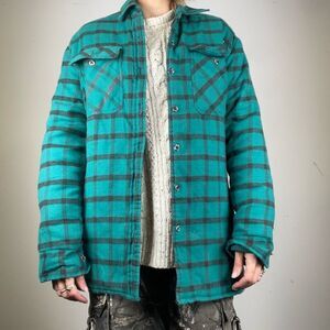Branded Lion Vintage Insulated Flannel Plaid Jacket M